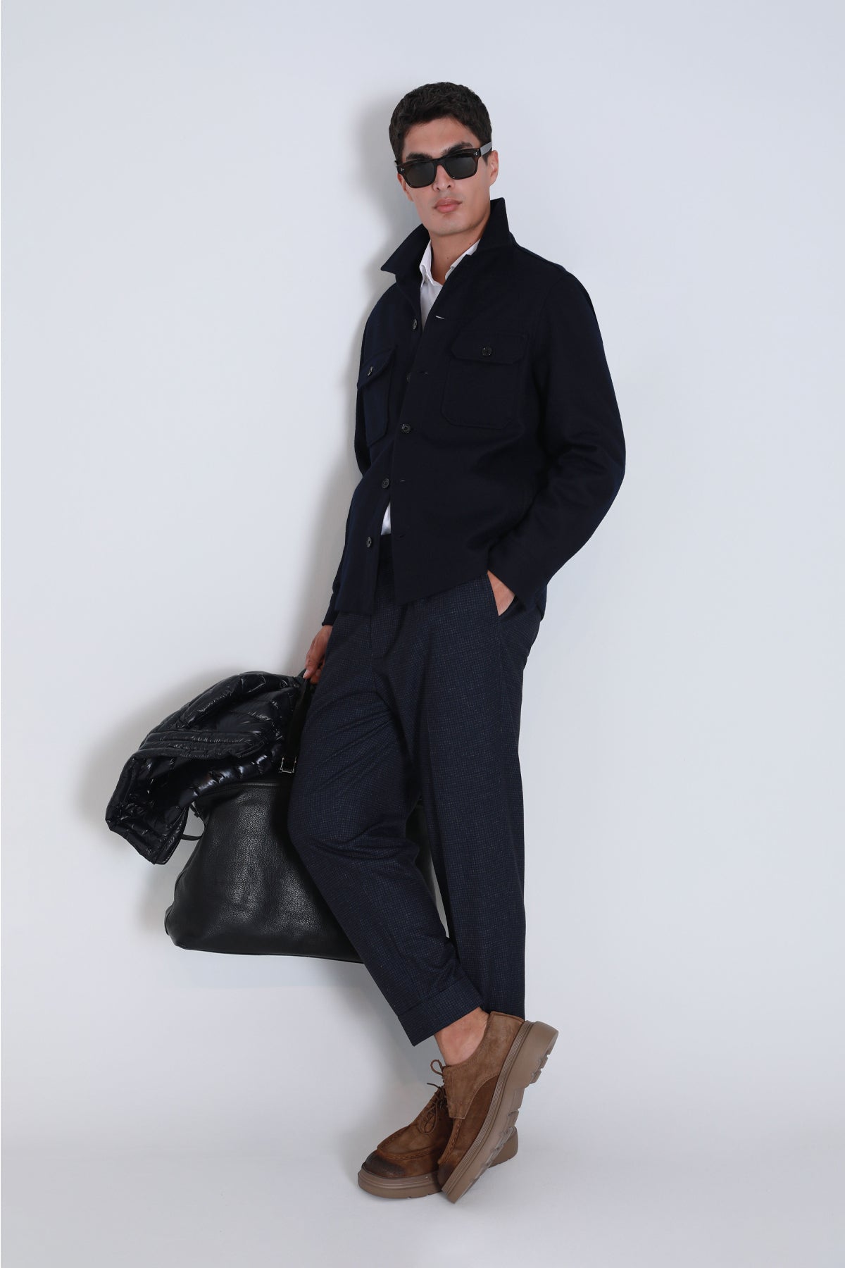 BARENA SHIRT NAVY BLUE