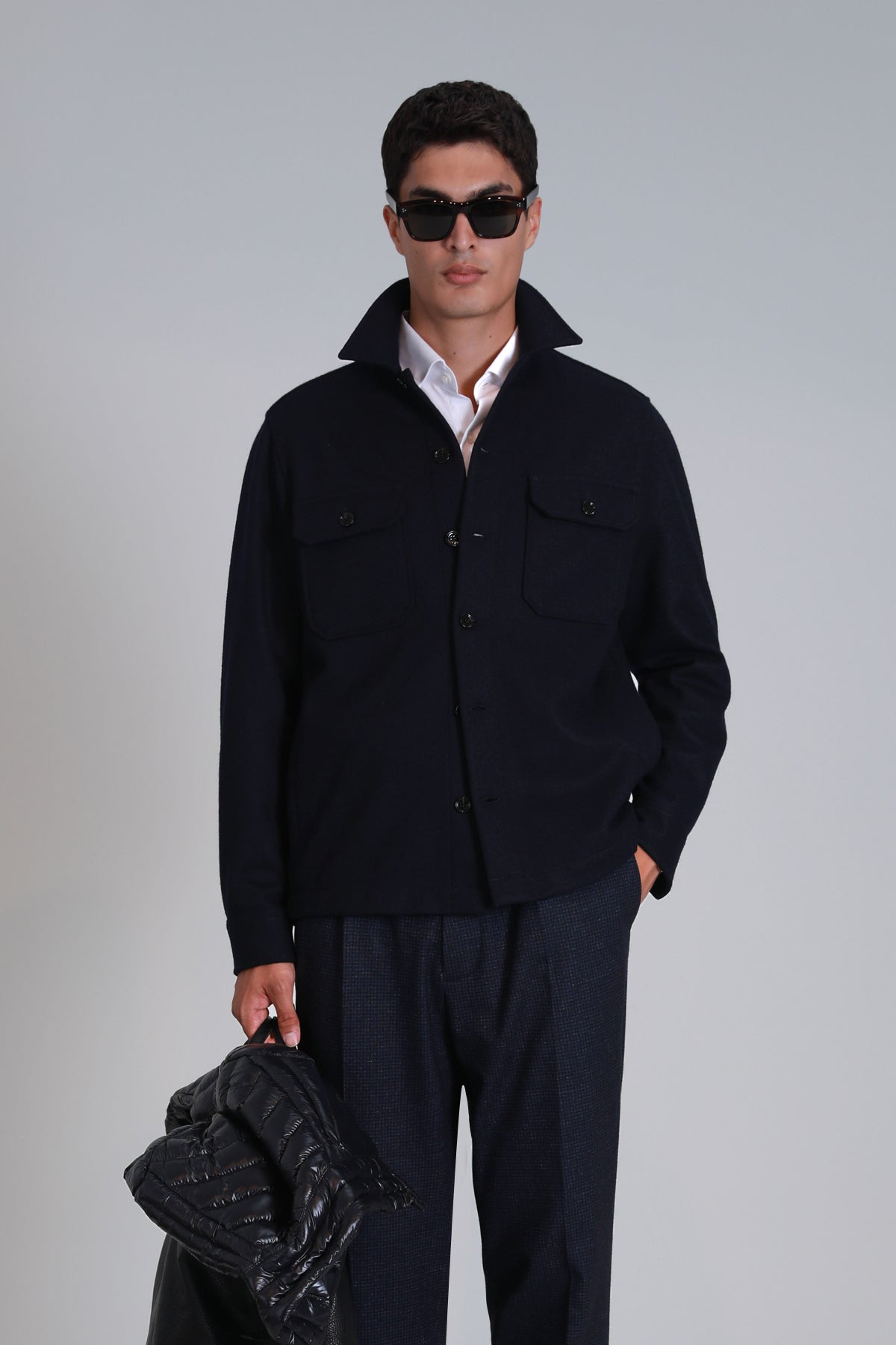 BARENA SHIRT NAVY BLUE