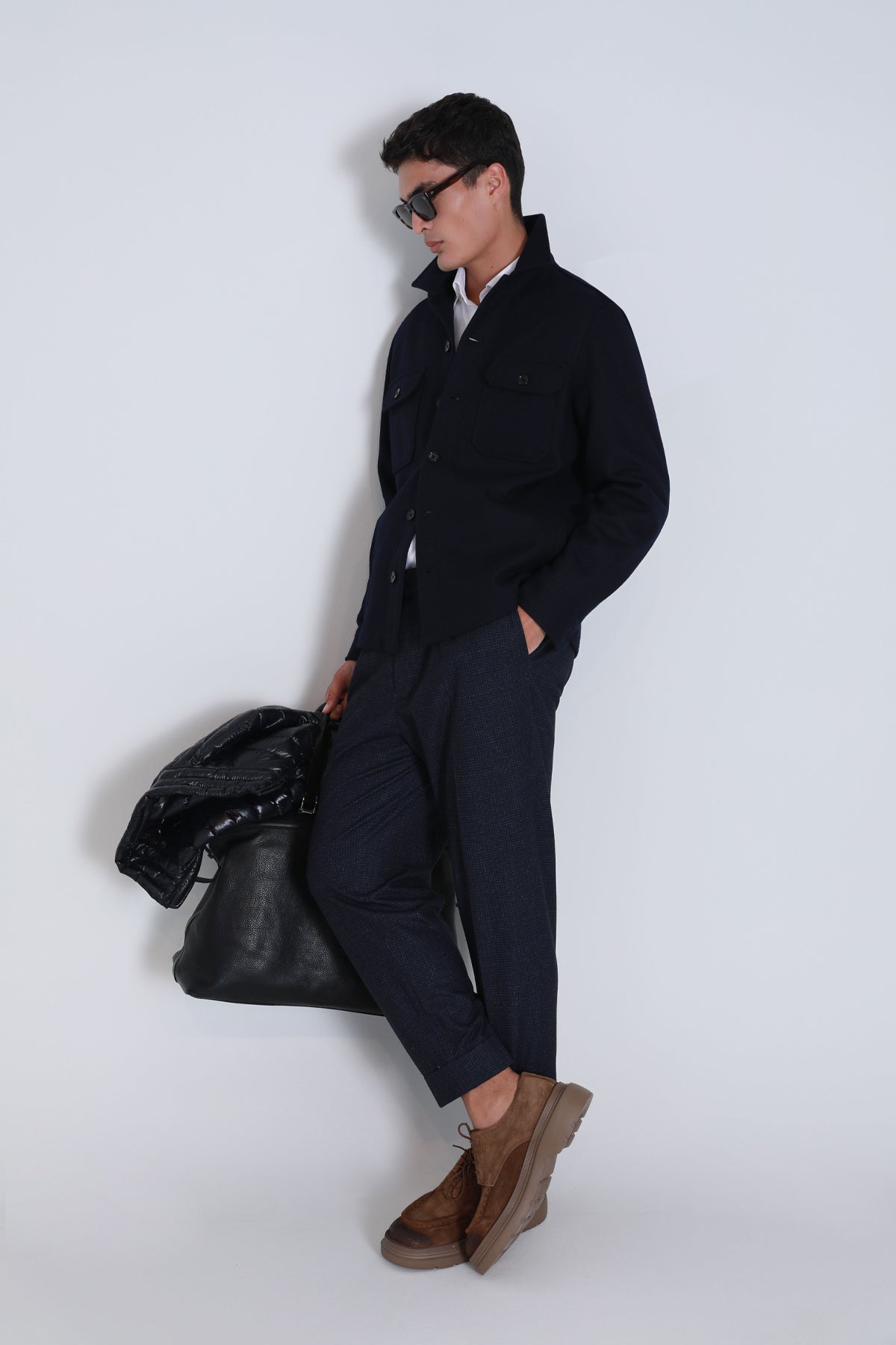 BARENA SHIRT NAVY BLUE