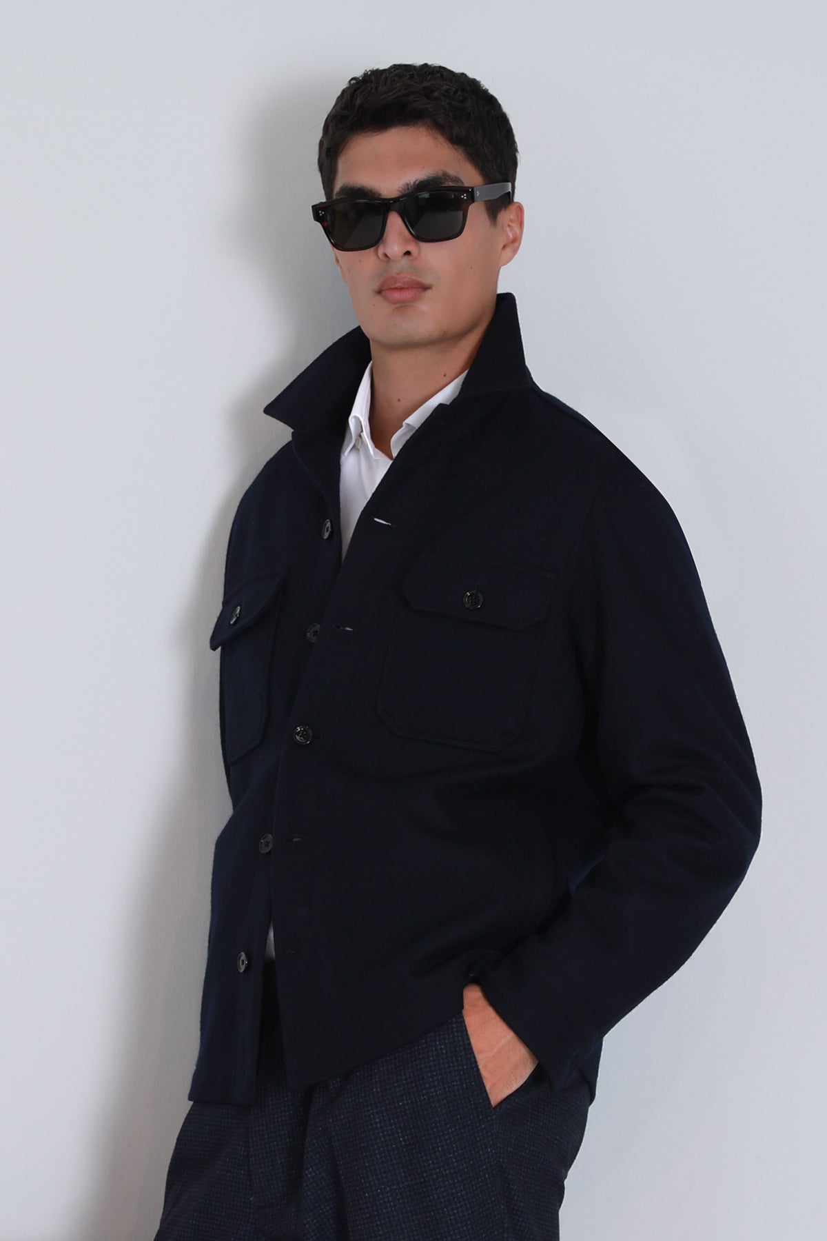 BARENA SHIRT NAVY BLUE