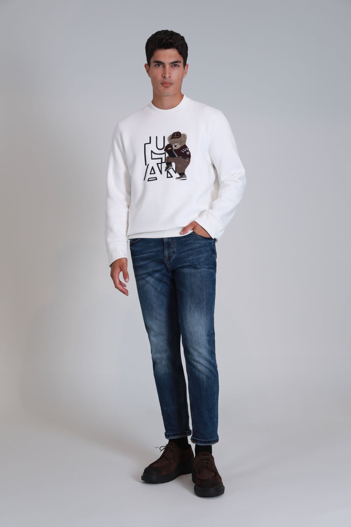 PITCHER SWEAT SHIRT OFF WHITE