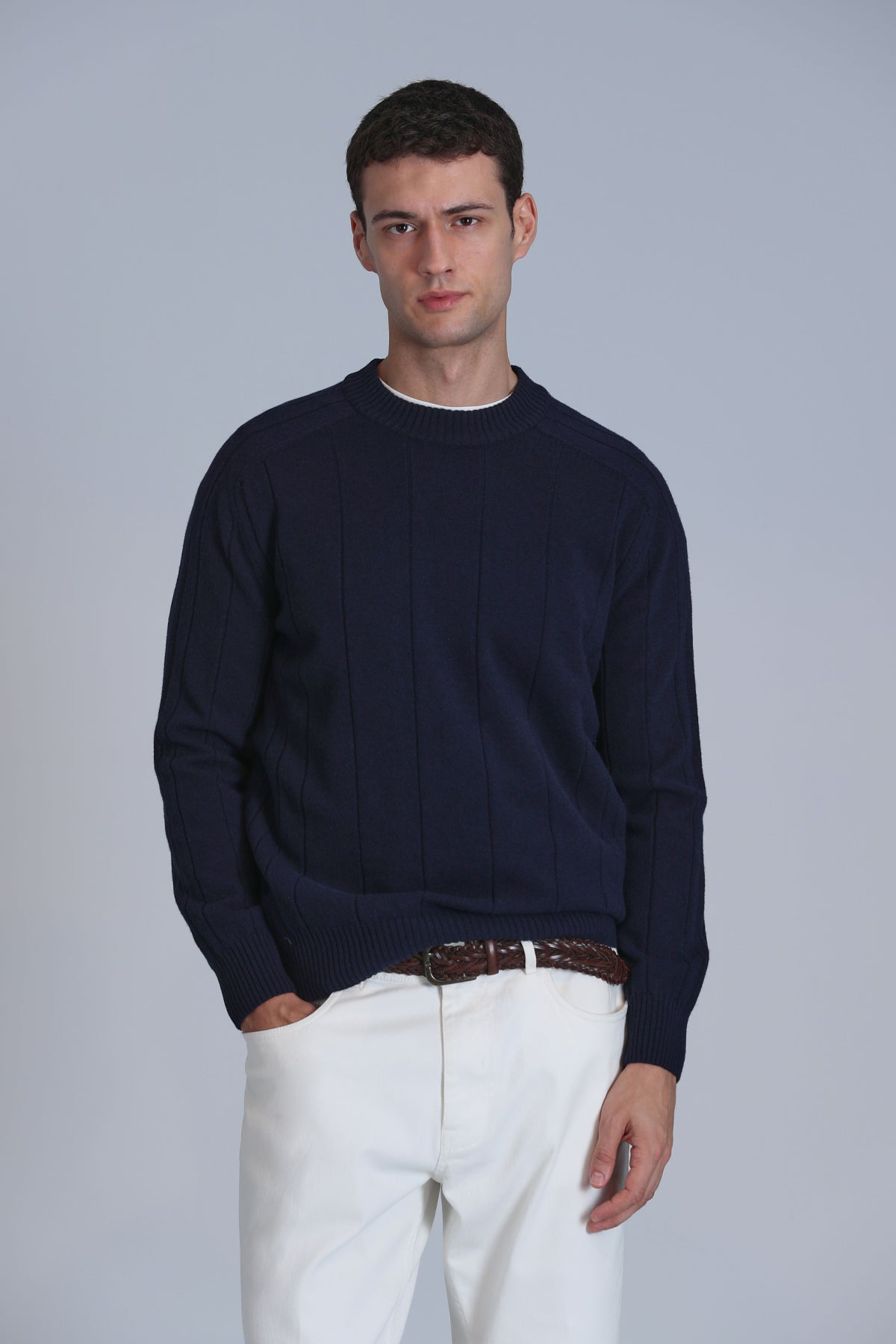 LIGHT SWEATER NAVY BLUE