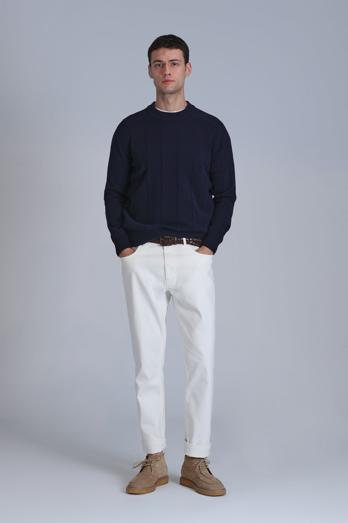 LIGHT SWEATER NAVY BLUE