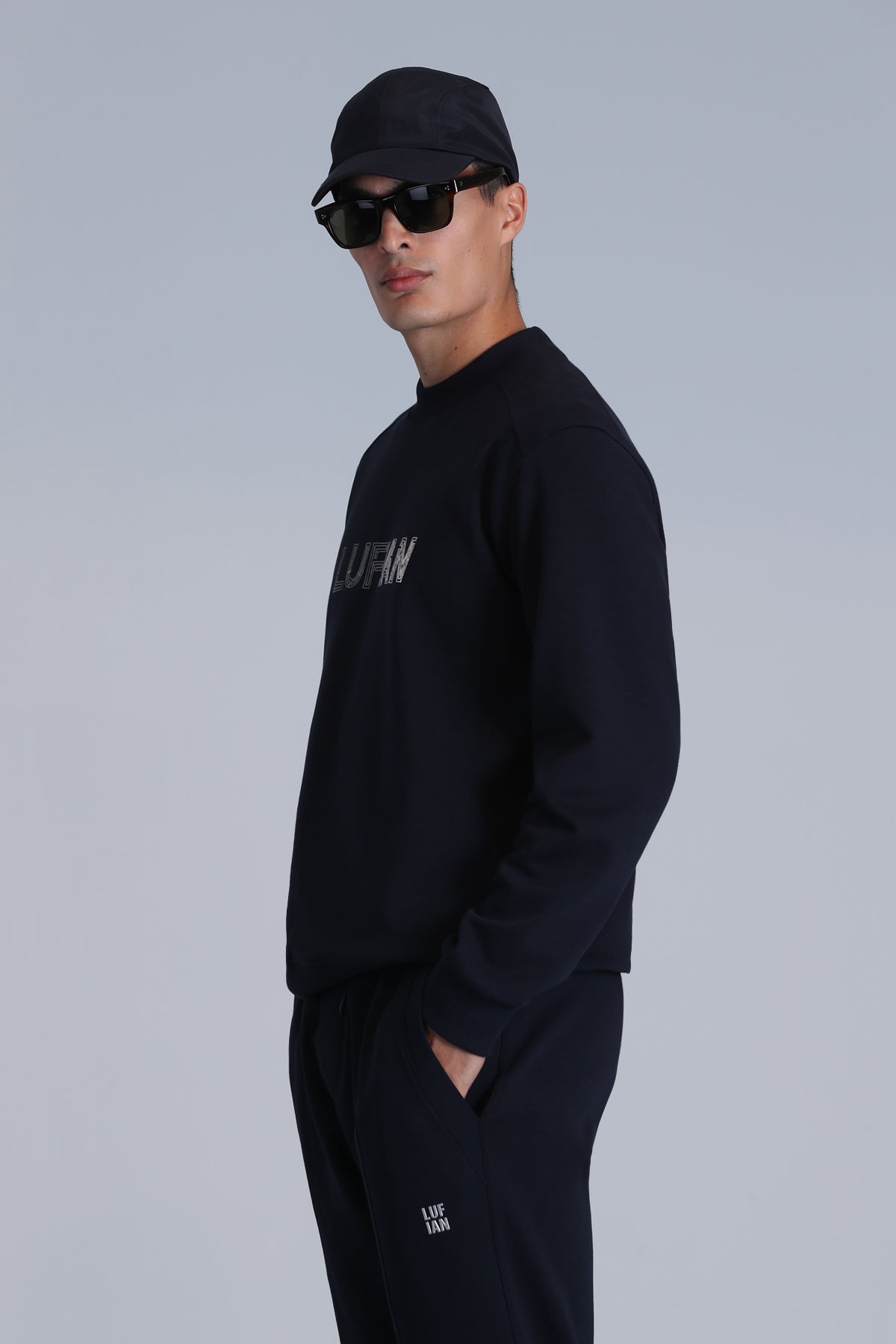 LUTHER SWEAT SHIRT NAVY BLUE