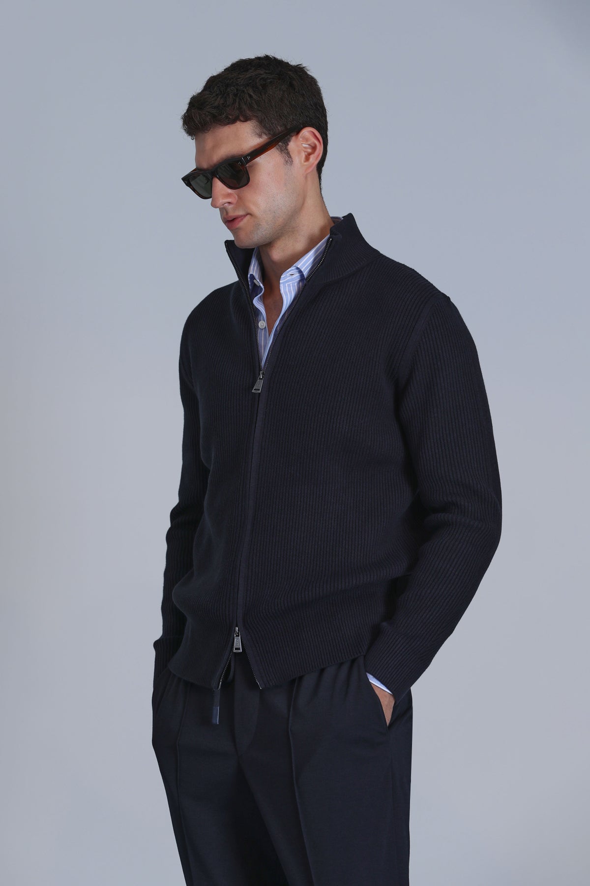 ROAD CARDIGAN NAVY BLUE