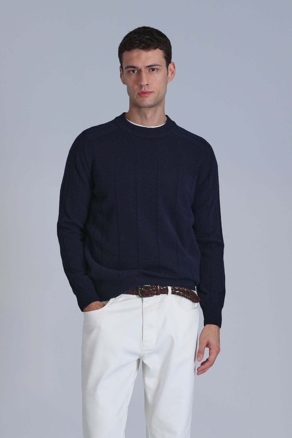 LIGHT SWEATER NAVY BLUE