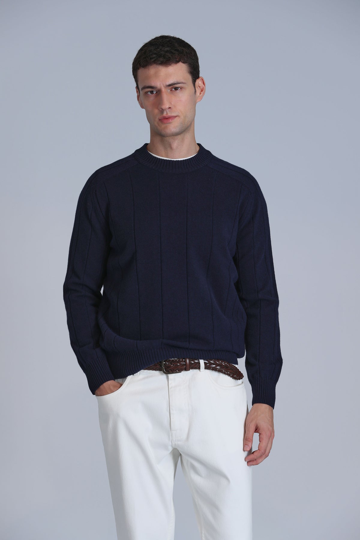 LIGHT SWEATER NAVY BLUE