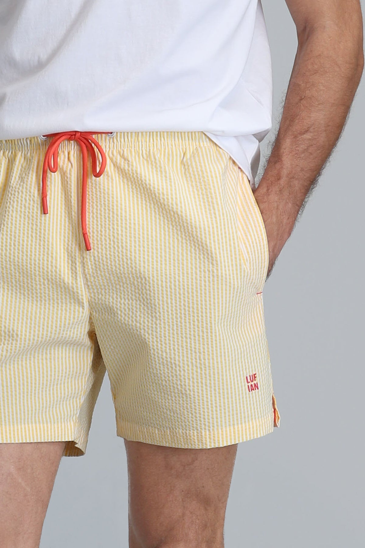 STRIPED SWIMMING SHORT